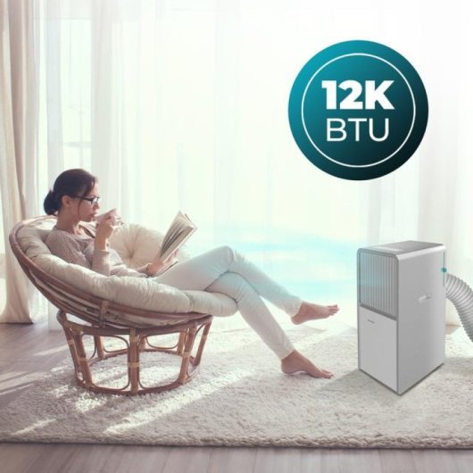 Cecotec ForceClima 12650 Style Heating Aire Acondicionado Portátil con Bomba de Calor 12000 BTU