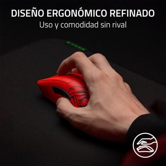 Razer DeathAdder V3 Pro Faker Edition Ratón Gaming Inalámbrico 30000 DPI Rojo