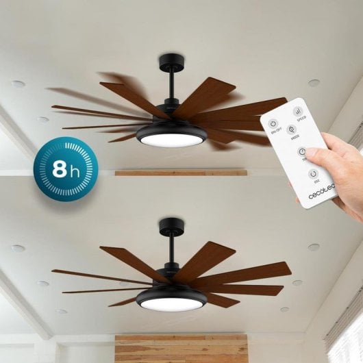 Ventoinha de teto Cecotec EnergySilence Aero 7000 Light Pro 70'' 9 pás DC LED Preta