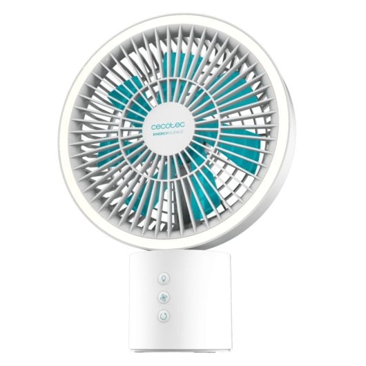 Ventilador de sobremesa Cecotec EnergySilence 8000 Portable Light Desk batería 8000 mAh 8" LED