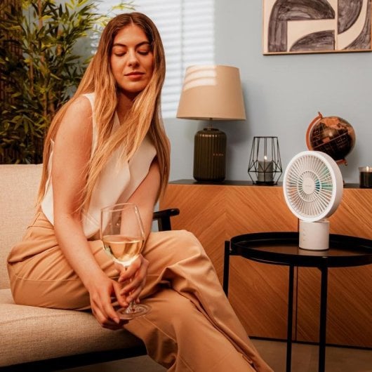 Ventilador de sobremesa Cecotec EnergySilence 8000 Portable Light Desk batería 8000 mAh 8" LED