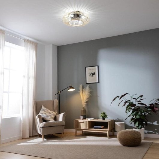 Ventilador de techo Cecotec EnergySilence Lampaero 600 DC 20W luz madera 3 velocidades