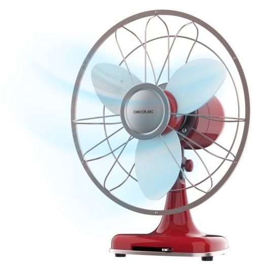 Ventilatore da tavolo Cecotec EnergySilence 1090 Retrodesk 40 W 12" 3 Velocità Rosso