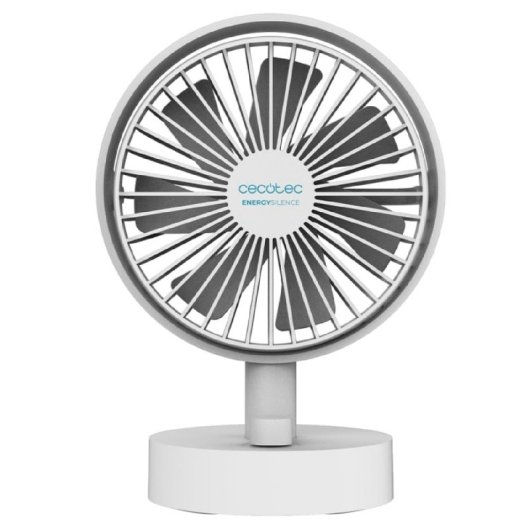 Cecotec EnergySilence 2000 Ventilateur de bureau portable alimenté par batterie Blanc