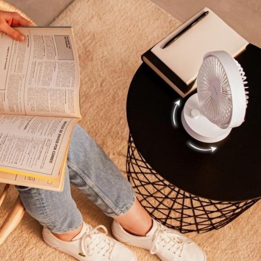 Ventilatore Cecotec EnergySilence 2000 15 cm Bianco Batteria 2000 mAh Oscillante