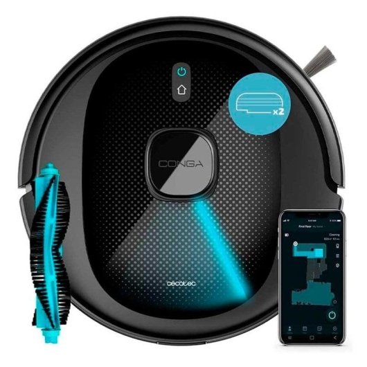Robot Aspirador y Fregasuelos Cecotec Conga 8290 Immortal Ultra Power X-Treme Navegación Láser 7.000 Pa