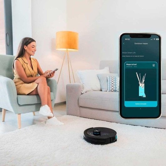 Robot Aspirador y Fregasuelos Cecotec Conga 8290 Immortal Ultra Power X-Treme Navegación Láser 7.000 Pa