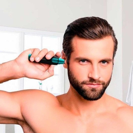 Aparador Facial Cecotec Bamba PrecisionCare NoseTrim Sem Fios Compacto Preto Azul