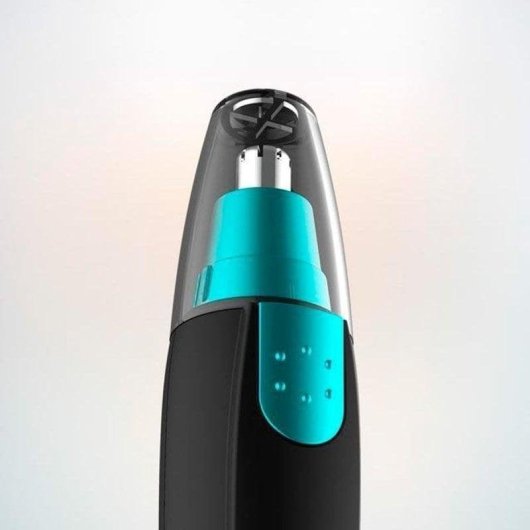 Aparador Facial Cecotec Bamba PrecisionCare NoseTrim Sem Fios Compacto Preto Azul