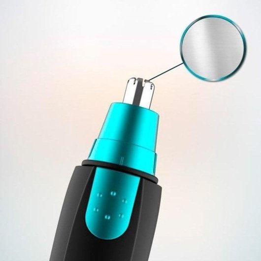 Aparador Facial Cecotec Bamba PrecisionCare NoseTrim Sem Fios Compacto Preto Azul