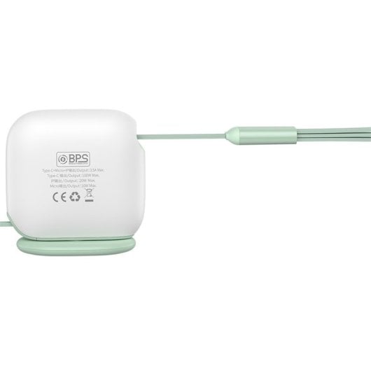 Baseus Cabo de Carga Rápida Retrátil 3-em-1 USB para USB-C/Micro-USB/Lightning 1.7m Branco