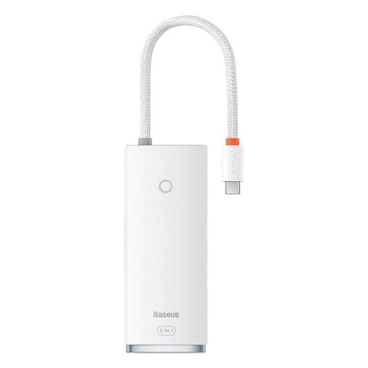 Baseus Adaptador HUB USB-C a USB 3.0/HDMI/SD/TF Blanco