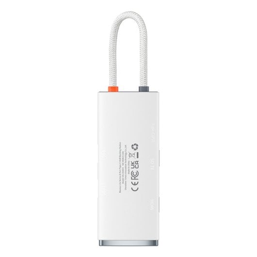Baseus Adaptador HUB USB-C a USB 3.0/HDMI/SD/TF Blanco