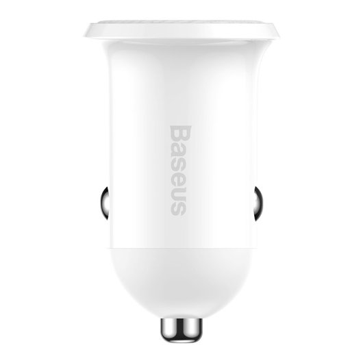 Baseus Grain Pro Carregador de Carro 2xUSB 4.8A Branco