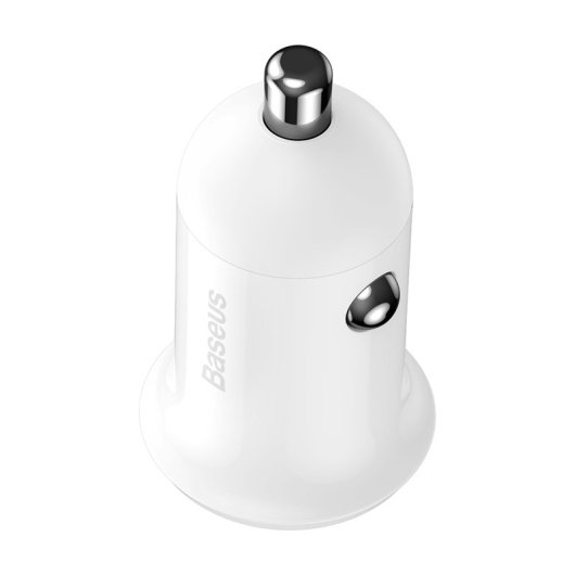 Baseus Grain Pro Carregador de Carro 2xUSB 4.8A Branco