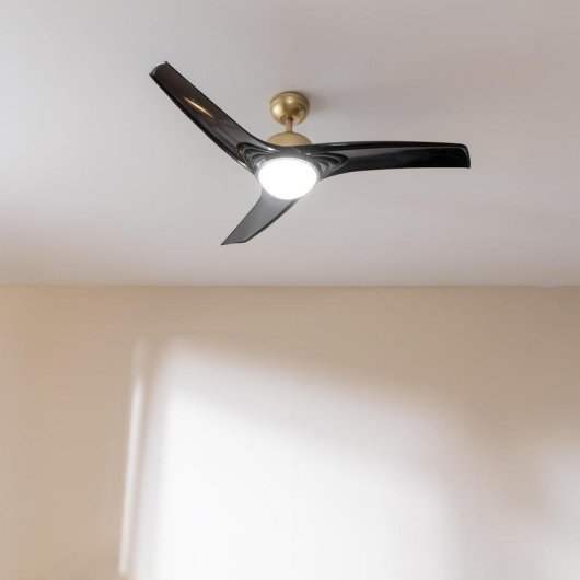 Ventilatore da soffitto Cecotec EnergySilence Aero 560 GoldBlack 52" LED 18W nero timer