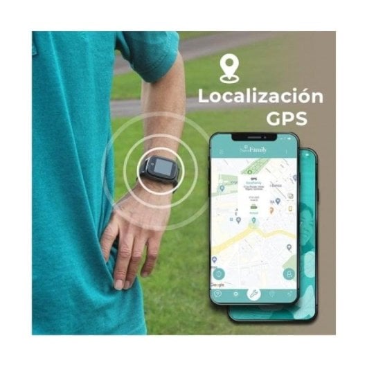SaveFamily Senior 4G GPS WiFi 1.4" IPS Noir Taille Unique IP67 SpO2 Pulsomètre Tension SOS