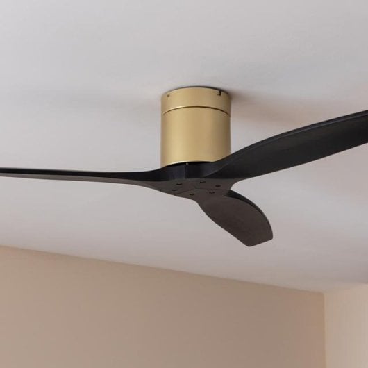 Cecotec Energysilence Aero 5500 Aqua Goldblack Ventilateur de Plafond Connecté avec Wi-Fi 40W Noir