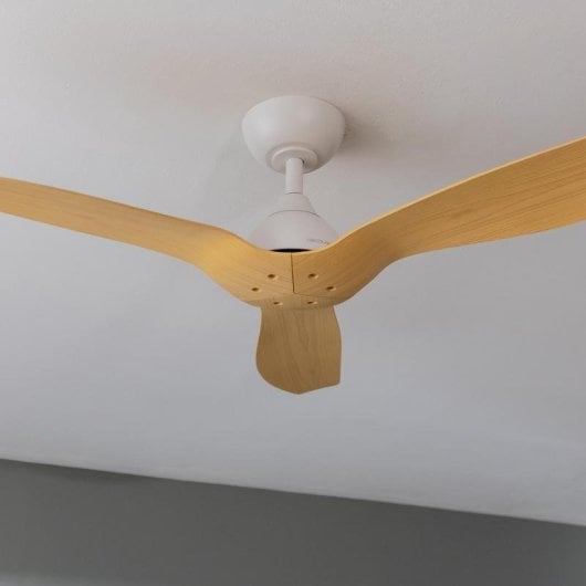 Ventilateur de plafond Cecotec EnergySilence Aero 5200 40W 132cm DC télécommande bois blanc