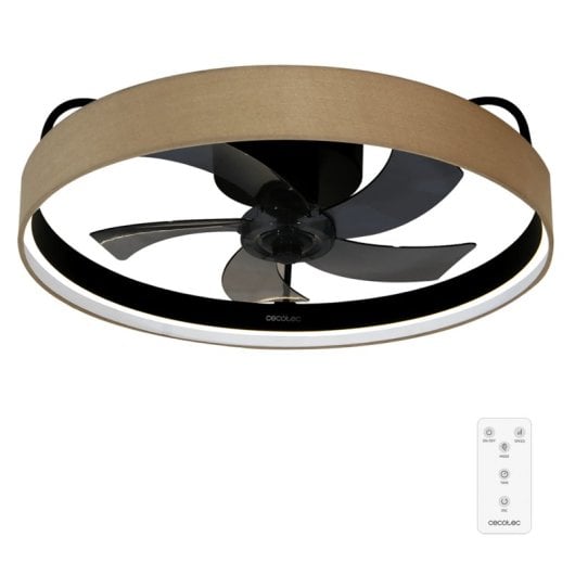 Ventilateur de plafond Cecotec EnergySilence Lampaero 650 LED 20W 132cm Beige