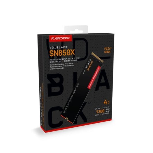WD Black SN850X SSD 4 TB M.2 2280 PCIe Gen4 NVMe