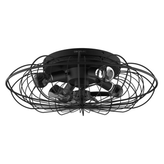 Ventilador de Techo Cecotec EnergySilence Lampaero 650 Iron Design 20W Luz LED Control Remoto