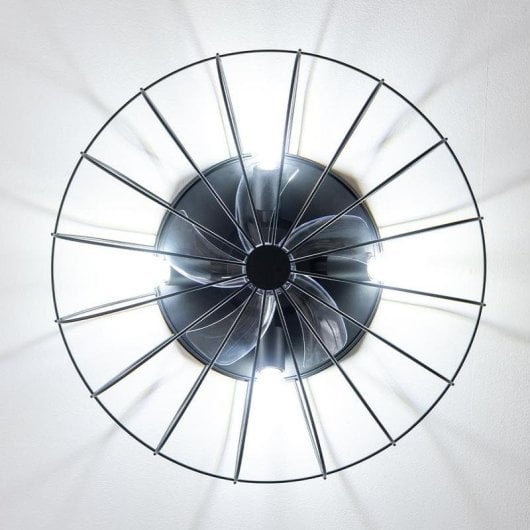 Ventilador de Techo Cecotec EnergySilence Lampaero 650 Iron Design 20W Luz LED Control Remoto