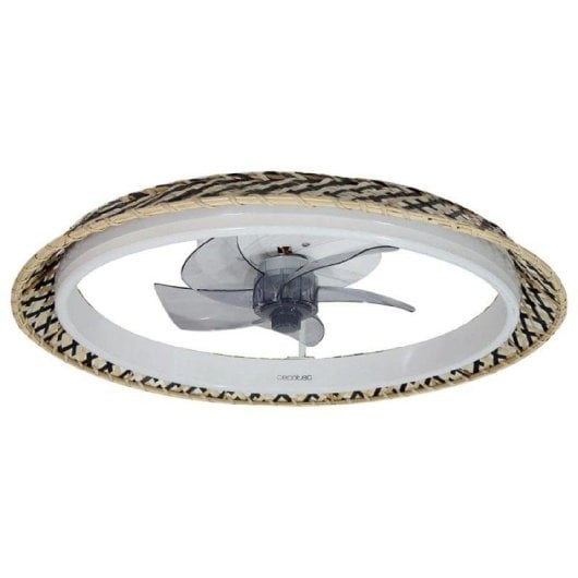 Ventilateur de plafond Cecotec EnergySilence LampAero 610 DC LED 20W design naturel