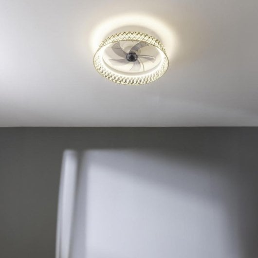 Ventilateur de plafond Cecotec EnergySilence LampAero 610 DC LED 20W design naturel