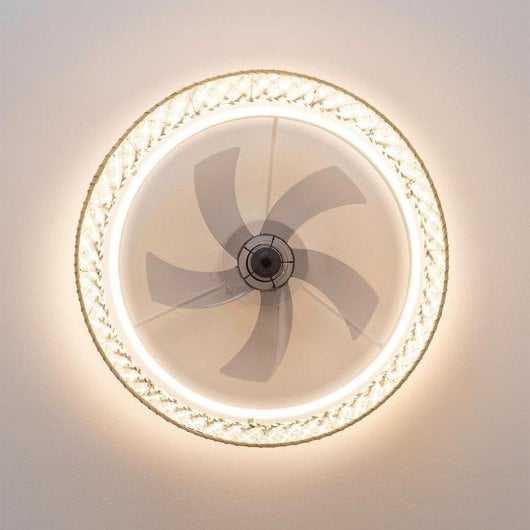 Ventilateur de plafond Cecotec EnergySilence LampAero 610 DC LED 20W design naturel