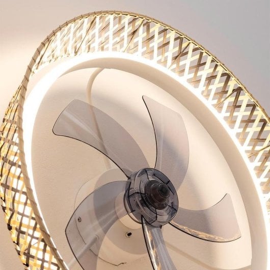 Ventilateur de plafond Cecotec EnergySilence LampAero 610 DC LED 20W design naturel