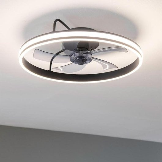 Ventilateur de plafond Cecotec EnergySilence Lampaero 650 Flowlight LED 20W 56cm Noir