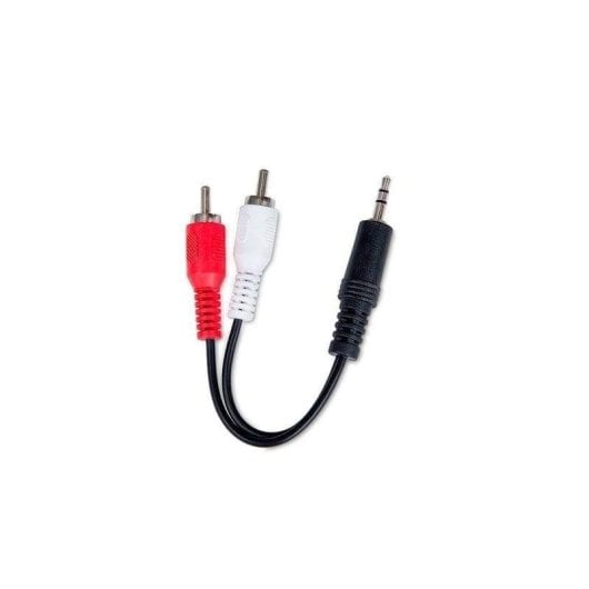 Cable de Audio DCU 3,5mm a 2 RCA Macho 1,5 m Negro