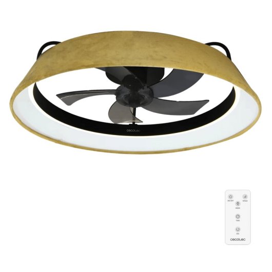 Ventilateur de plafond Cecotec Energysilence Lampaero 600 Design Mimbre LED 20W