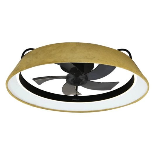 Ventilateur de plafond Cecotec Energysilence Lampaero 600 Design Mimbre LED 20W