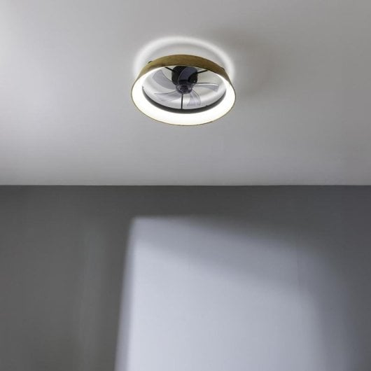 Ventilateur de plafond Cecotec Energysilence Lampaero 600 Design Mimbre LED 20W