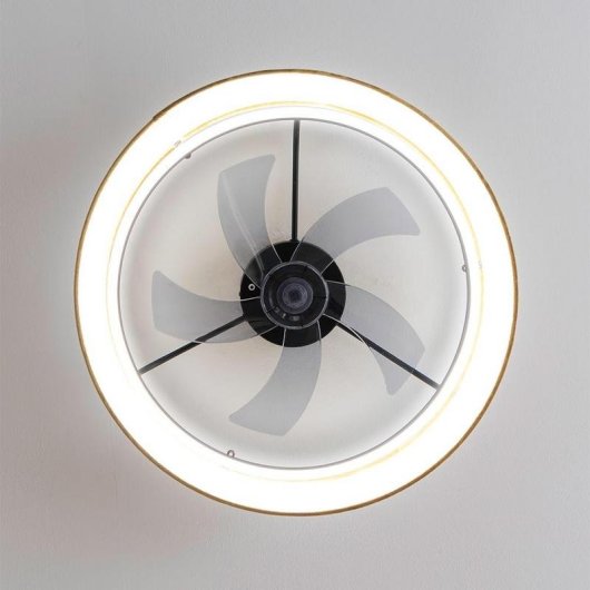 Ventilateur de plafond Cecotec Energysilence Lampaero 600 Design Mimbre LED 20W