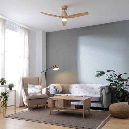 Deckenventilator Cecotec EnergySilence Aero 5295 Goldwhite 132 cm LED 6 Geschwindigkeiten