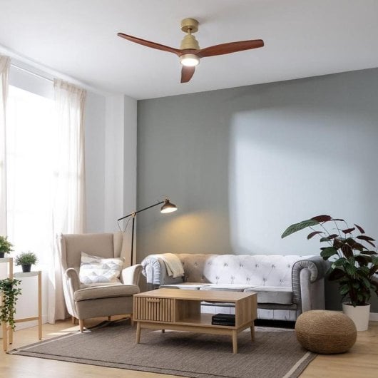 Ventilador de techo Cecotec EnergySilence Aero 5295 Goldblack DC 35W LED 132 cm