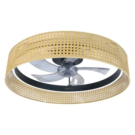 Ventilateur de plafond Cecotec Energysilence Lampaero 600 LED 20W 5 pales design naturel