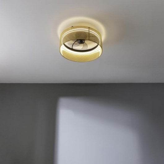 Ventilateur de plafond Cecotec Energysilence Lampaero 600 LED 20W 5 pales design naturel