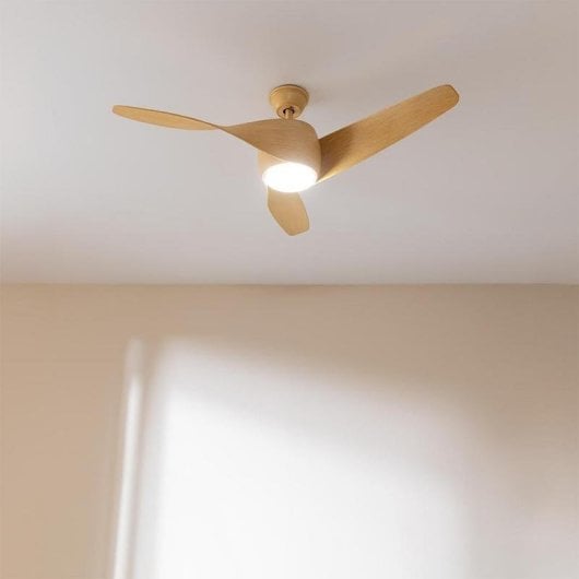 Ventilador de Teto Cecotec EnergySilence Aero 5290 Whitewood 52" LED DC 40W 6 Velocidades