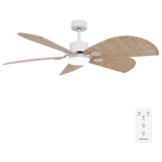 Ventilatore da soffitto Cecotec EnergySilence Aero 5290 Natural 40W LED 5 pale telecomando