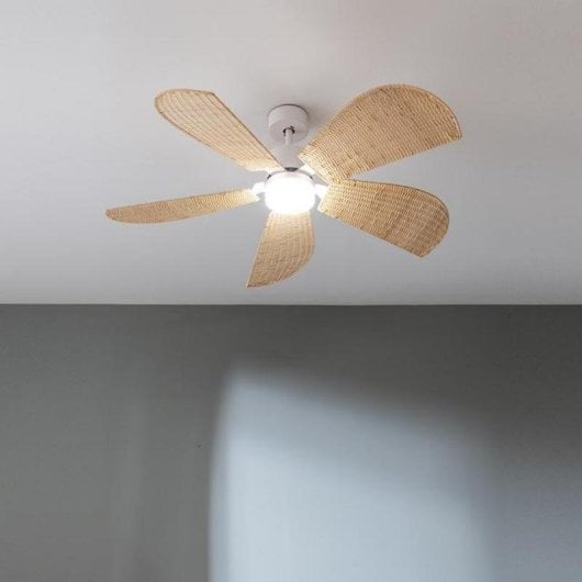 Ventilatore da soffitto Cecotec EnergySilence Aero 5290 Natural 40W LED 5 pale telecomando