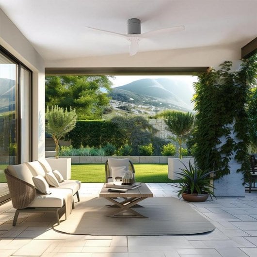 Ventilatore da soffitto Cecotec Energysilence Aero 5500 Aqua 40W LED Wi-Fi IP44