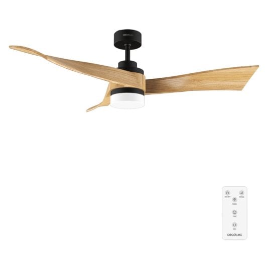 Ventilator Cecotec Energysilence Aero 5285 WhiteWood DC 40W 52" LED Fernbedienung
