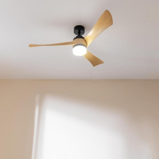 Ventilator Cecotec Energysilence Aero 5285 WhiteWood DC 40W 52" LED Fernbedienung