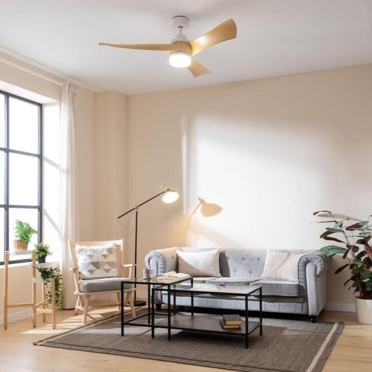 Deckenventilator Cecotec EnergySilence Aero 5280 Whitewood 52" 40W LED Fernbedienung