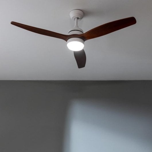 Ventilateur de plafond Cecotec EnergySilence Aero 5275 White&Blackwood DC 40W LED 52"
