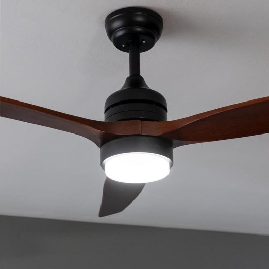 Ventilatore da soffitto Cecotec EnergySilence Aero 5275 Darkwood 40W LED 132 cm